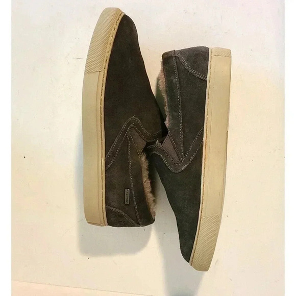 COUGAR Waterproof SUEDE SLIP-ON SHOES -SHEARLING LINED FAWN SZ 8 M - Picture 5 of 11